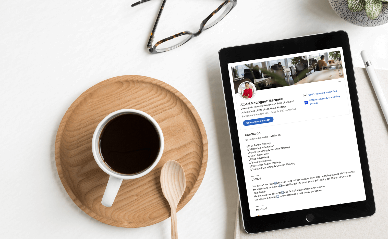 Perfil Linkedin optimizado para social selling B2B